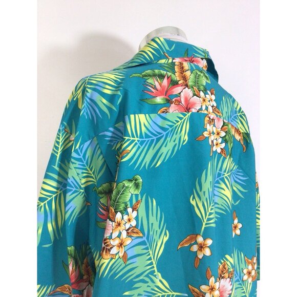 Hawaiian Shirt Tropical Bright Colors Mens 4XL - Picture 4 of 9